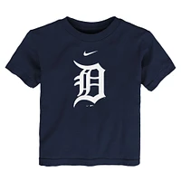 T-shirt Nike bleu marine avec grand logo des Detroit Tigers pour tout-petit