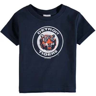 Detroit Tigers Soft As A Grape Toddler Cooperstown Collection Shutout T-Shirt - Navy