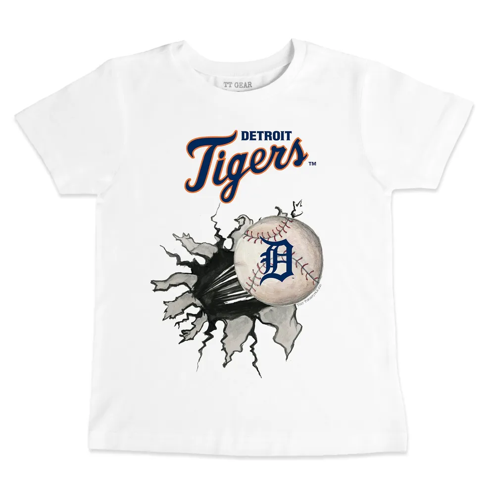 Lids Detroit Tigers Tiny Turnip Toddler Baseball Tear T-Shirt - White
