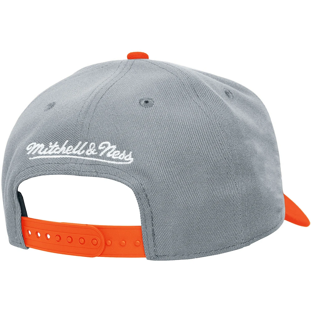 Unisex Mitchell & Ness  Gray Detroit Tigers Basic Pro Adjustable Hat