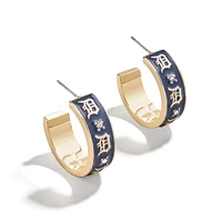 Boucles d'oreilles créoles en émail WEAR By Erin Andrews x BaubleBar Detroit Tigers