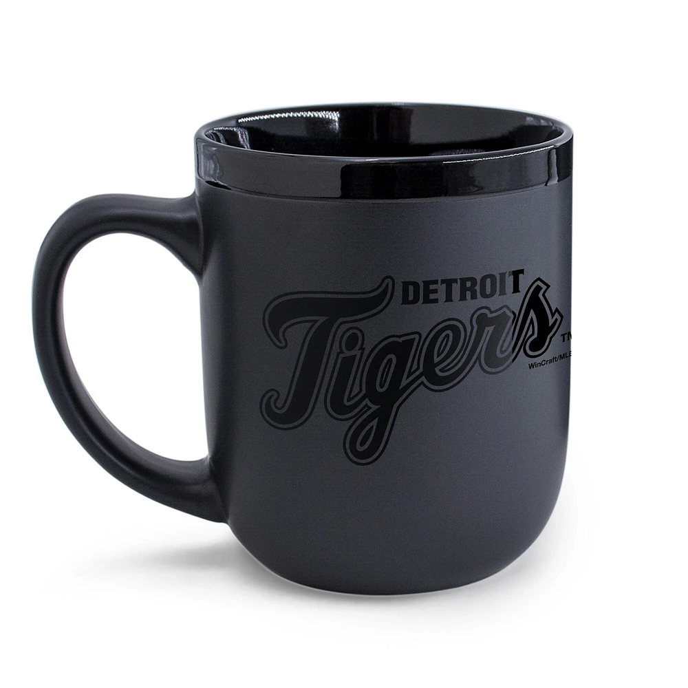 WinCraft Tigres de Détroit 17 oz. Tasse noire ton sur ton