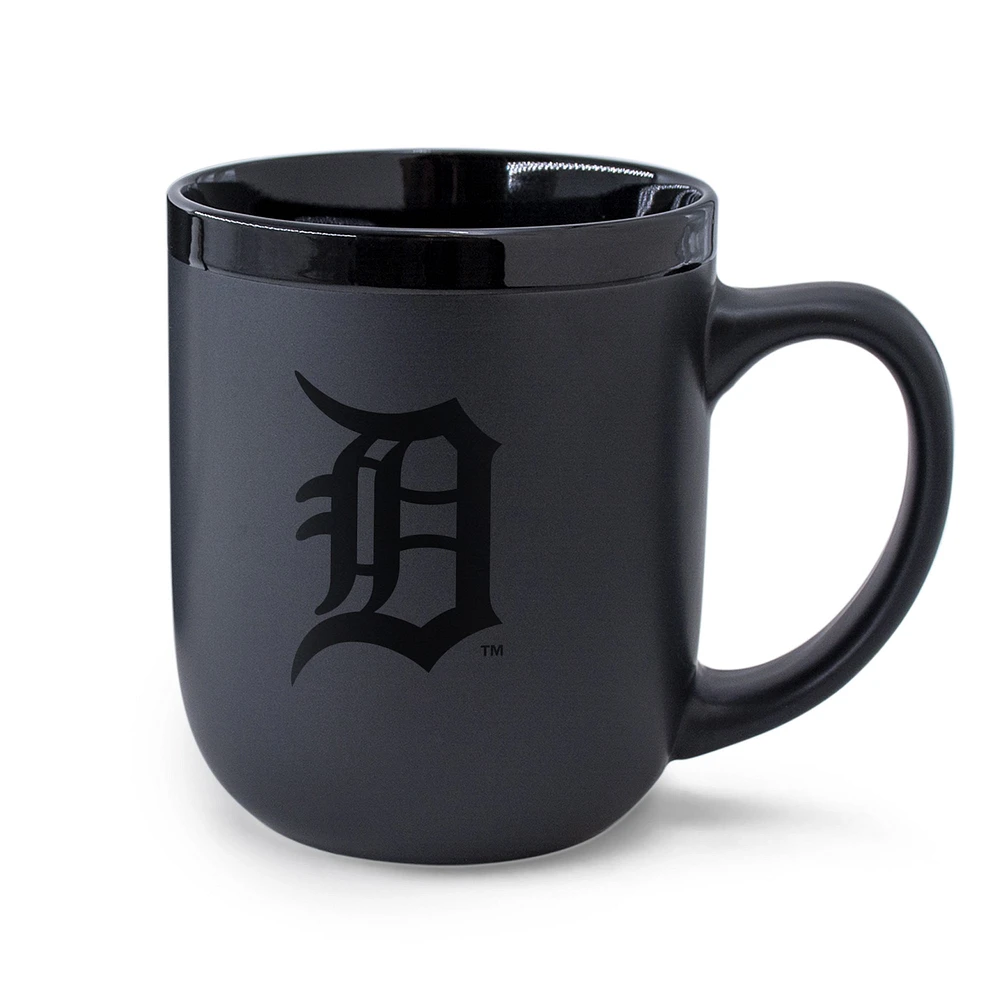 WinCraft Tigres de Détroit 17 oz. Tasse noire ton sur ton
