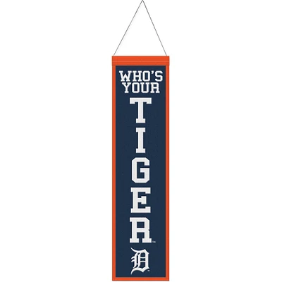 WinCraft Detroit Tigers 8" x 32" Bannière en laine avec slogan