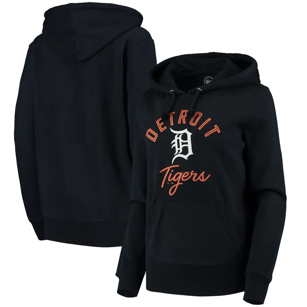 New Era Women's Navy Detroit Tigers Colorblock Full-Zip Hoodie