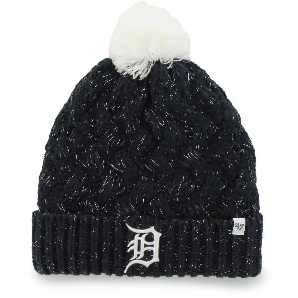 Men's Fanatics Branded Gray Detroit Tigers Cuffed Knit Hat with Pom