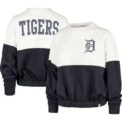 Starter Houston Astros Women's White/Navy Shutout Pullover Sweatshirt