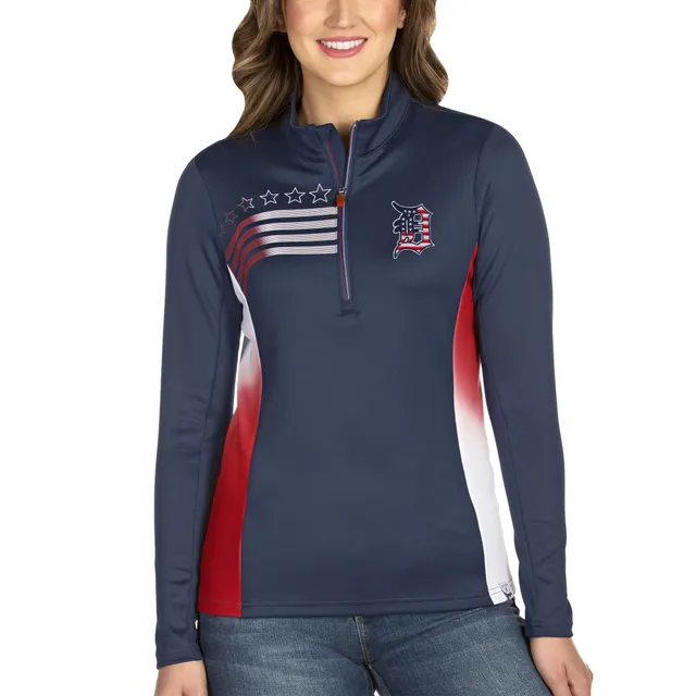 Women's Antigua White Detroit Tigers Logo Generation Full-Zip Jacket Size: Small