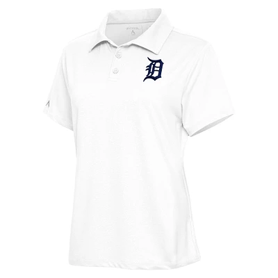 Women's Antigua  White Detroit Tigers Motivated Polo