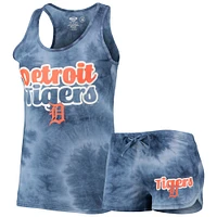 Concepts Sport - Ensemble débardeur et short à dos nageur Detroit Tigers Billboard pour femme, bleu marine