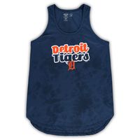 Women's Concepts Sport Navy Detroit Tigers Plus Cloud Tank Top & Shorts Sleep Set