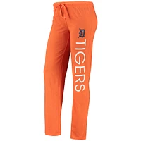 Débardeur et pantalon de nuit Detroit Tigers Meter Muscle Concepts Sport pour femme, orange/bleu marine