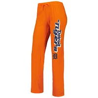 Concepts Sport Orange/Marine Detroit Tigers Wordmark Meter Muscle Débardeur et pantalon Ensemble de nuit