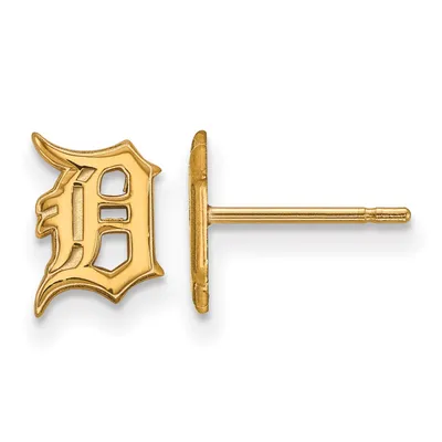 Detroit Tigers Women's 10k Yellow Gold Extra Small Post Earrings