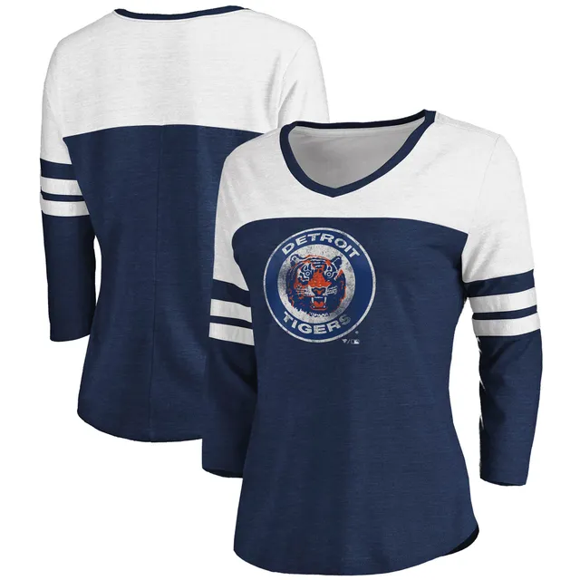 Lids Kansas City Royals Fanatics Branded Women's Two-Toned Distressed  Cooperstown Collection Tri-Blend 3/4-Sleeve V-Neck T-Shirt - Heathered  Royal/White