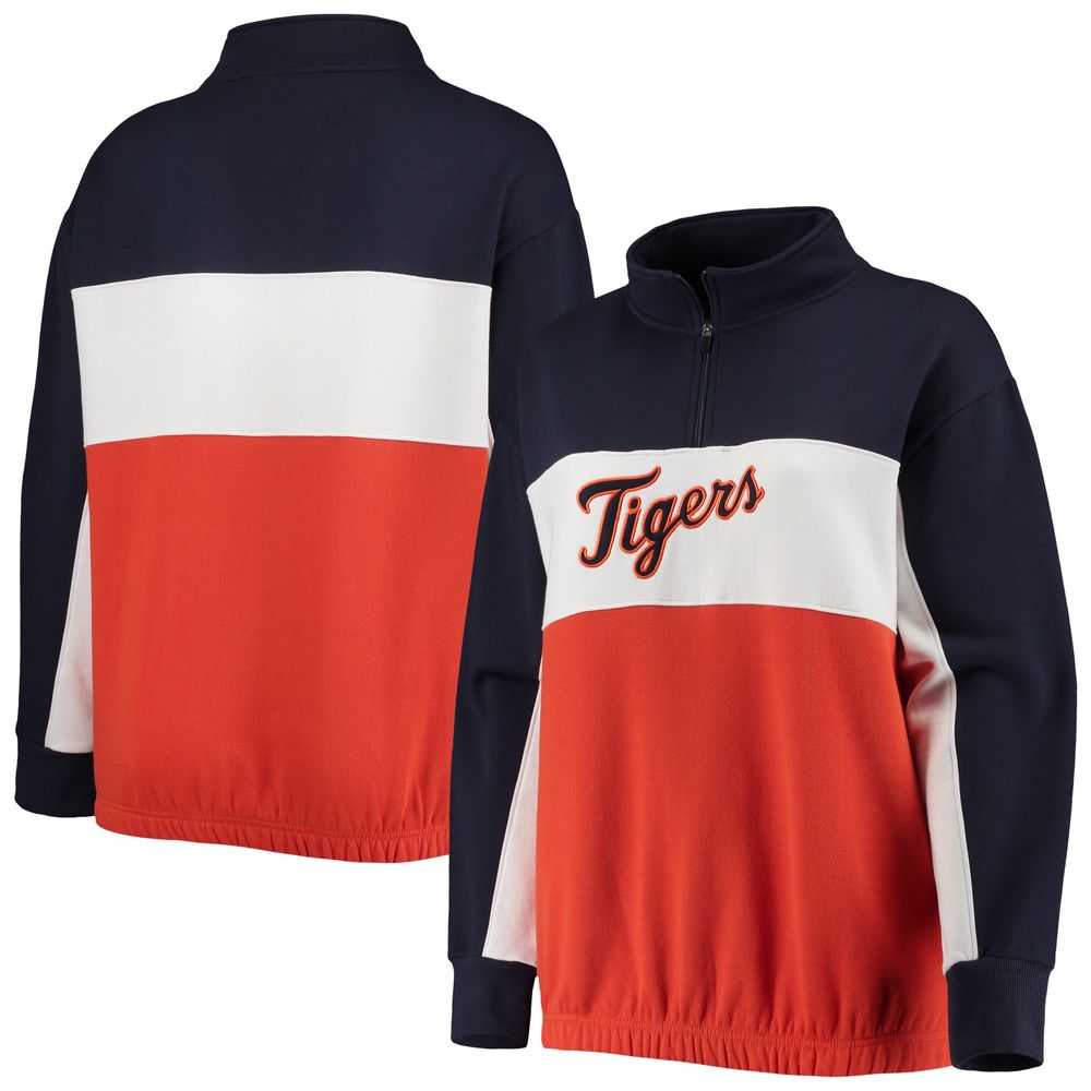 Youth Navy Detroit Tigers Team Color Wordmark Full-Zip Hoodie