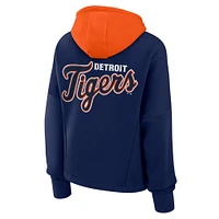 Women's Fanatics Navy Detroit Tigers Oversized Legacy Favorite Spectator Pullover Hoodie