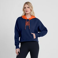 Women's Fanatics Navy Detroit Tigers Oversized Legacy Favorite Spectator Pullover Hoodie