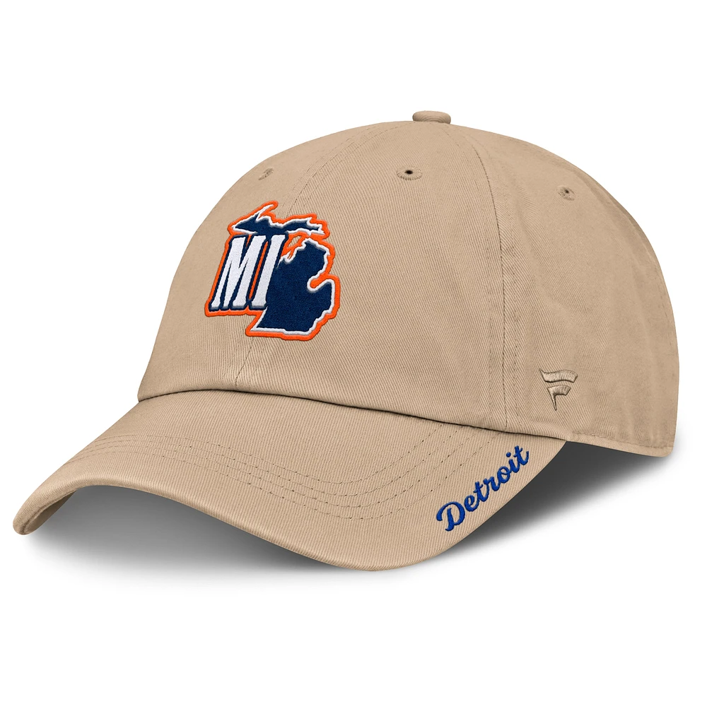 Women's Fanatics Tan Detroit Tigers Cooperstown Collection Adjustable Hat