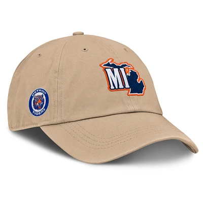 Women's Fanatics Tan Detroit Tigers Cooperstown Collection Adjustable Hat