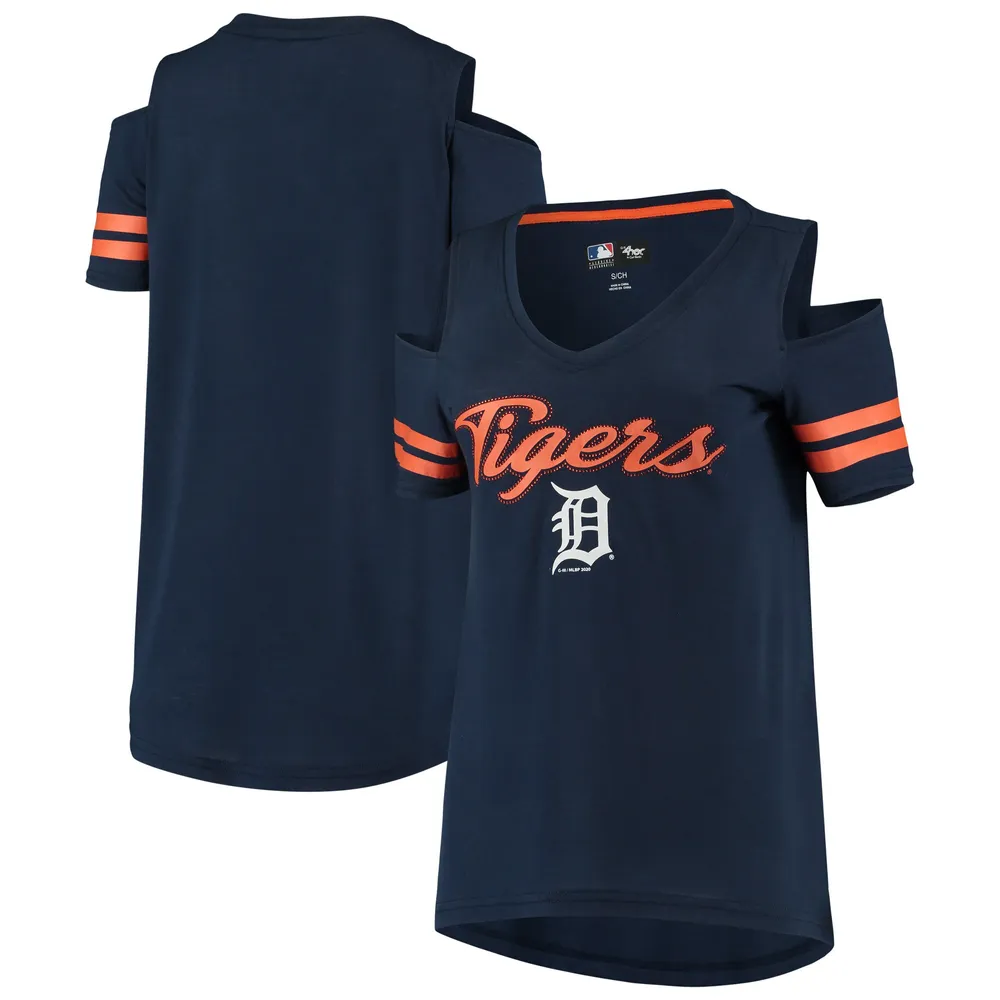 Lids Detroit Tigers G-III 4Her by Carl Banks Women's Extra Inning Cold  Shoulder T-Shirt - Navy