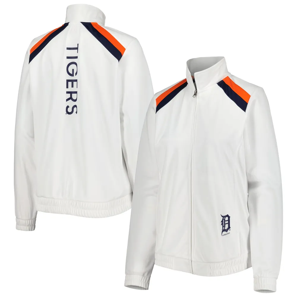 Women's G-III 4Her by Carl Banks White Detroit Tigers Gamer Full-Zip Track Jacket Size: Extra Small