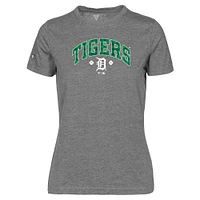 T-shirt à carreaux Maddox pour la Saint-Patrick des Detroit Tigers femme, gris, Levelwear