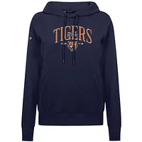 Sweat à capuche imprimé graphique Detroit Tigers bleu marine pour femme Levelwear