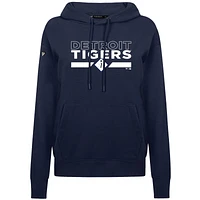 Women's Levelwear  Navy Detroit Tigers City Connect Adorn No Hitter Pullover Hoodie