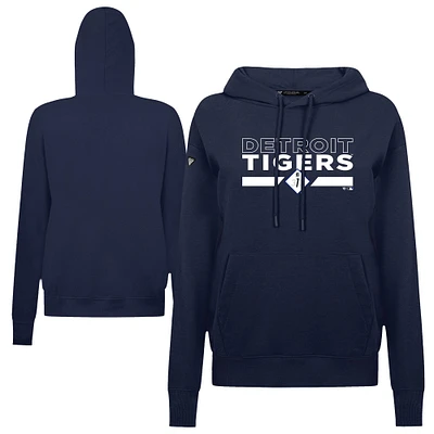 Women's Levelwear  Navy Detroit Tigers City Connect Adorn No Hitter Pullover Hoodie