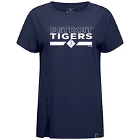 T-shirt bleu marine pour femme Levelwear City Connect Influx No Hitter des Detroit Tigers