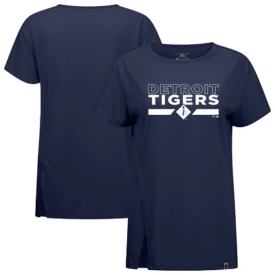 T-shirt bleu marine pour femme Levelwear City Connect Influx No Hitter des Detroit Tigers