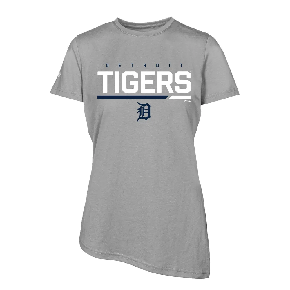 Women's Fanatics Branded Navy/Gray Detroit Tigers V-Neck T-Shirt