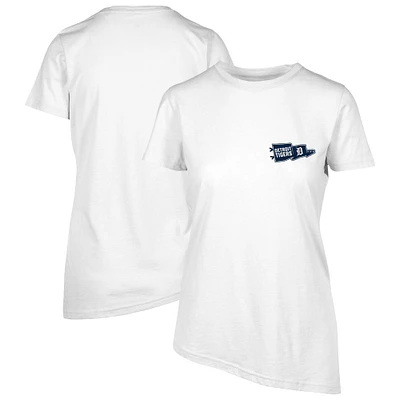 Women's Levelwear White Detroit Tigers Birch Rafters T-Shirt