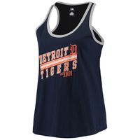 Women's Majestic Navy Detroit Tigers Plus Size Believe In Greatness Tank Top