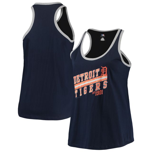 Débardeur grande taille Majestic Navy Detroit Tigers pour femmes Believe Greatness