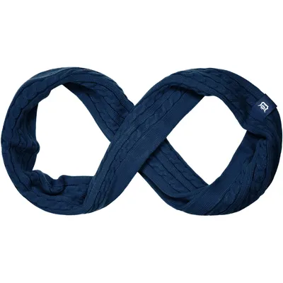 Detroit Tigers Women's Cable Knit Infinity Scarf - Navy