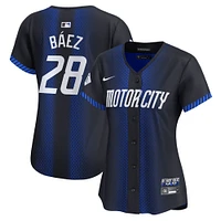 Maillot Nike Javier Baez pour femme, bleu marine, Detroit Tigers 2024 City Connect Limited