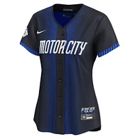 Maillot Nike Javier Baez pour femme, bleu marine, Detroit Tigers 2024 City Connect Limited