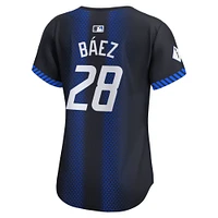 Maillot Nike Javier Baez pour femme, bleu marine, Detroit Tigers 2024 City Connect Limited