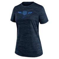 Women's Nike  Navy Detroit Tigers 2024 City Connect Authentic Collection Practice Velocity Performance T-Shirt