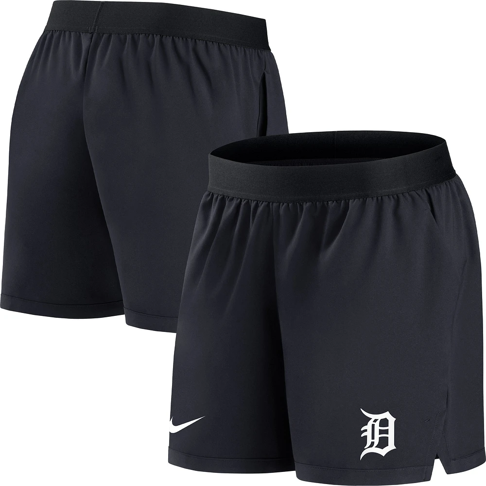 Women's Nike Navy Detroit Tigers Authentic Collection Flex Vent Max Performance Shorts