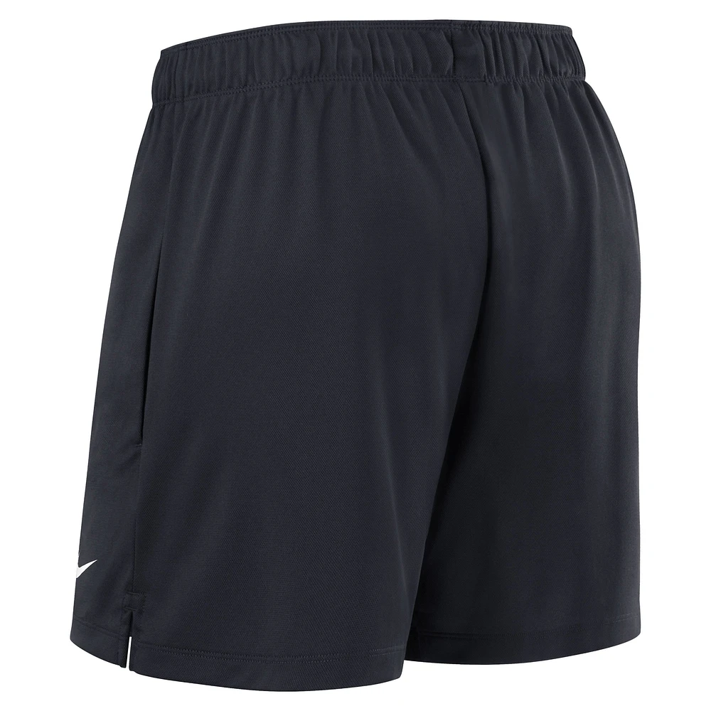 Women's Nike Navy Detroit Tigers Authentic Collection Knit Shorts