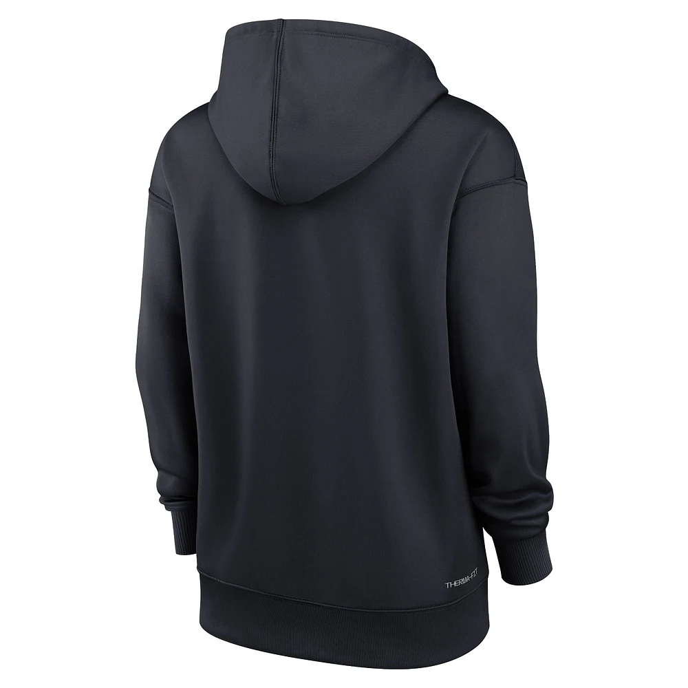 Women's Nike Navy Detroit Tigers Authentic Collection Performance Pullover Hoodie