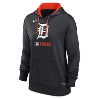 Women's Nike Navy Detroit Tigers Authentic Collection Performance Pullover Hoodie