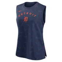 Débardeur pour femme Nike Detroit Tigers Muscle Play bleu marine