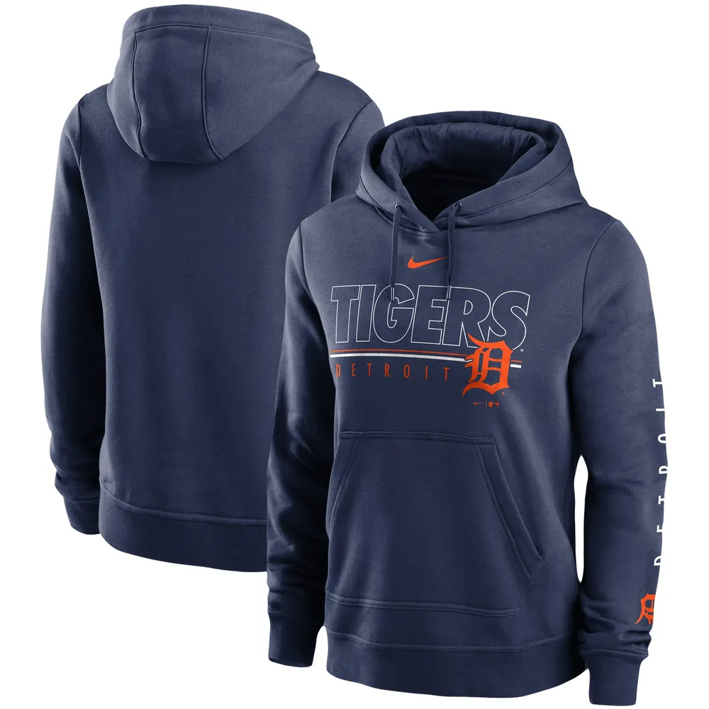 Lids Detroit Tigers Nike Outline Club Pullover Hoodie - Navy | Tree Mall