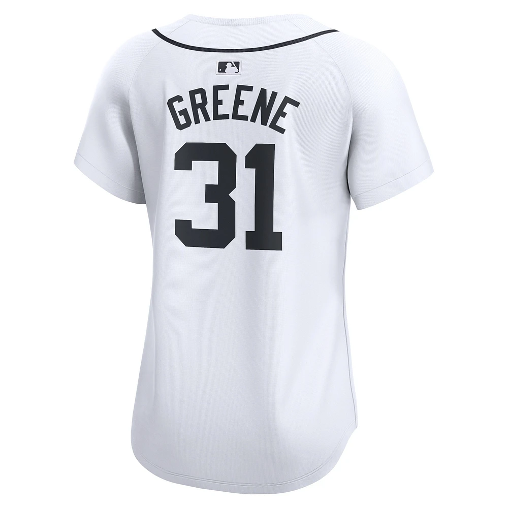 Maillot de joueur Nike Riley Greene Detroit Tigers Home Limited pour femme, blanc