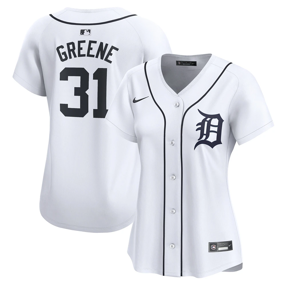 Maillot de joueur Nike Riley Greene Detroit Tigers Home Limited pour femme, blanc