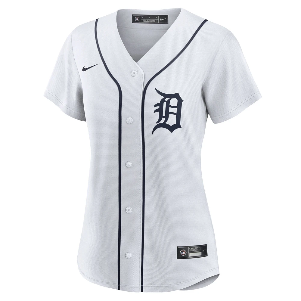 Maillot de joueur réplique à domicile Nike Riley Greene pour femme des Detroit Tigers blanc